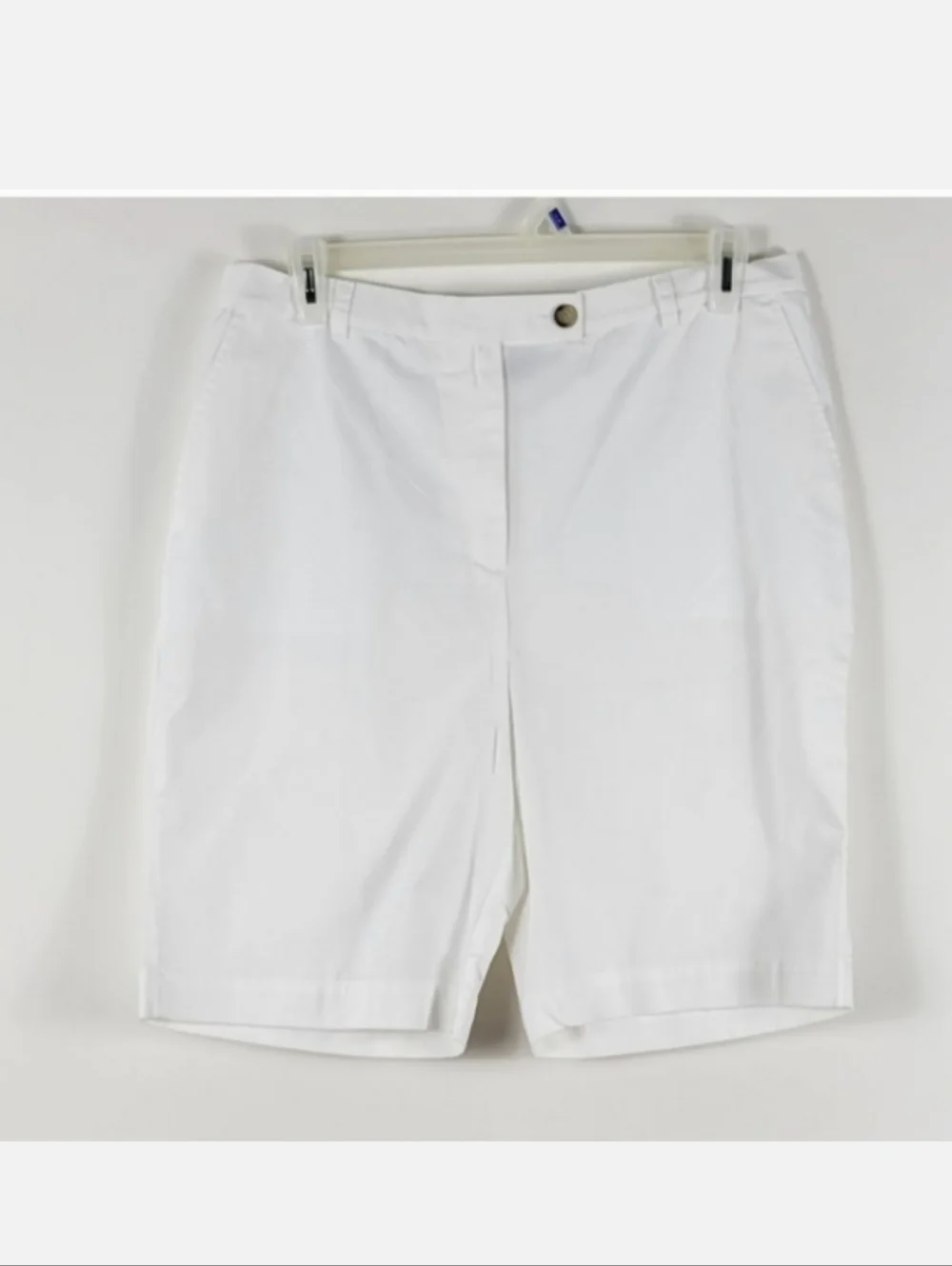 LAND'S END High Rise White Shorts Size 18